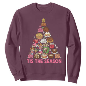 Tis The Season Mexican Christmas Sweatshirt TS14 Maroon Print Your Wear
