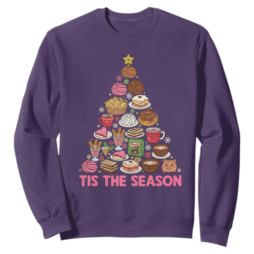 Tis The Season Mexican Christmas Sweatshirt TS14 Purple Print Your Wear