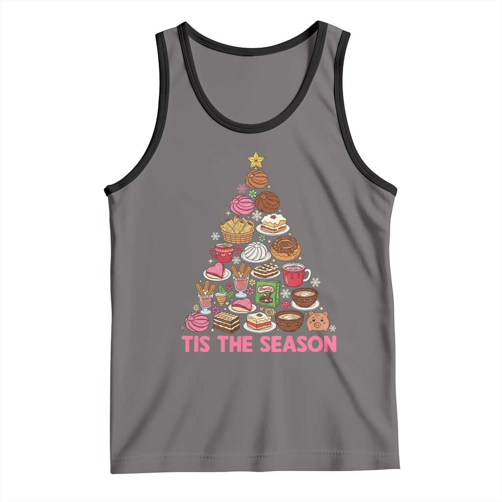 Tis The Season Mexican Christmas Tank Top TS14 Deep Heather Black Print Your Wear
