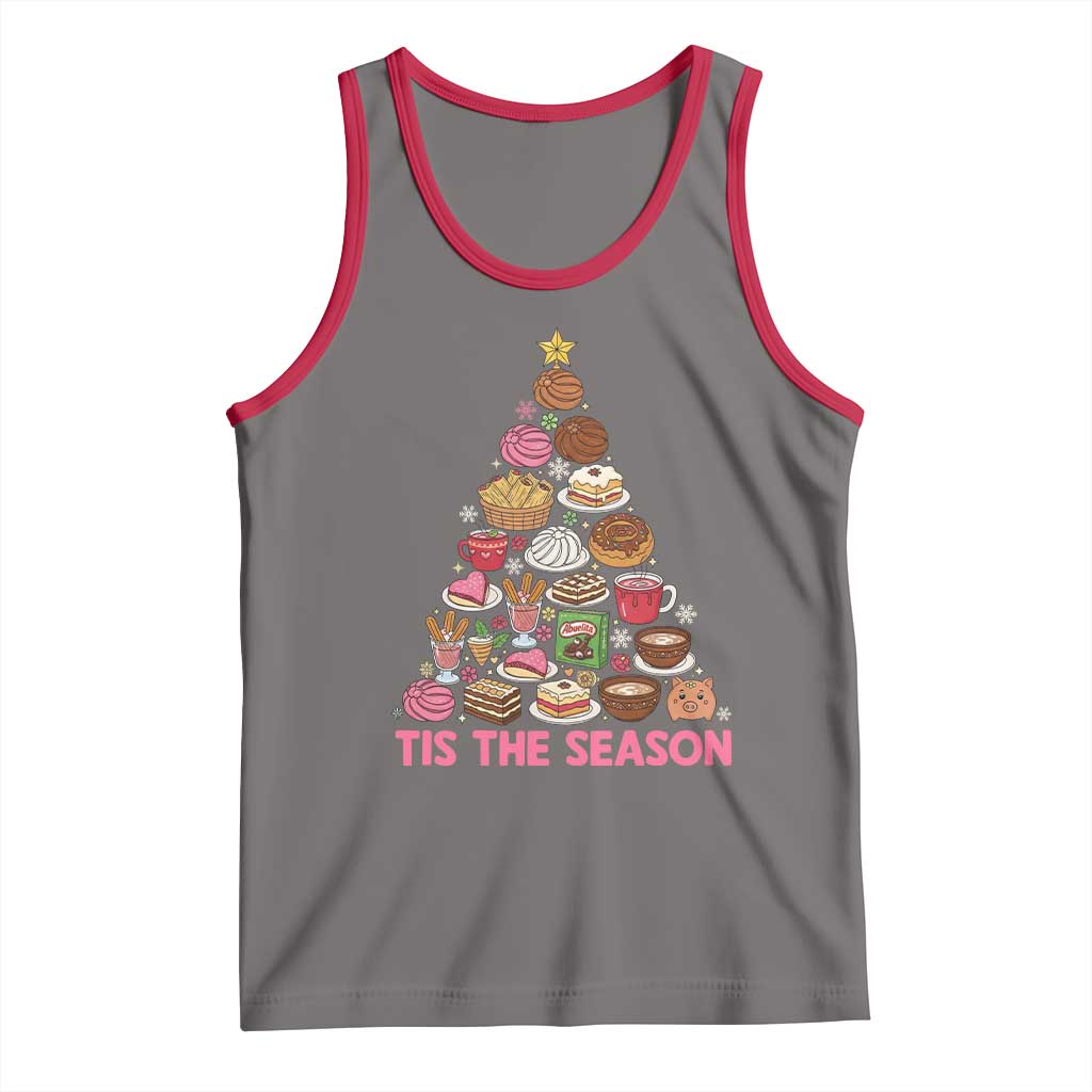 Tis The Season Mexican Christmas Tank Top TS14 Deep Heather Red Print Your Wear