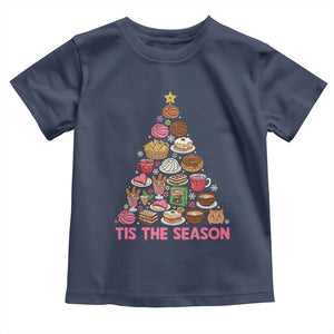 Tis The Season Mexican Christmas Toddler T Shirt TS14 Navy Print Your Wear
