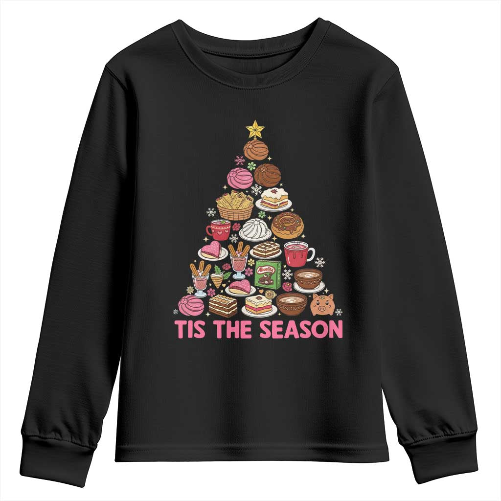 Tis The Season Mexican Christmas Youth Sweatshirt TS14 Black Print Your Wear