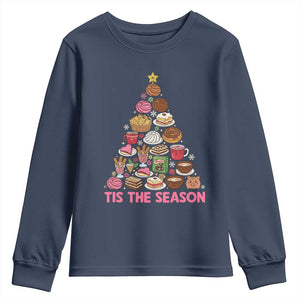 Tis The Season Mexican Christmas Youth Sweatshirt TS14 Navy Print Your Wear