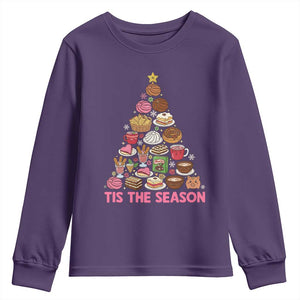 Tis The Season Mexican Christmas Youth Sweatshirt TS14 Purple Print Your Wear