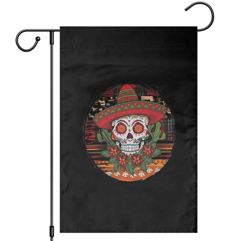 Sugar Skull Mexican Christmas Garden Flag TS14 Black Print Your Wear