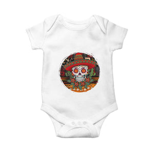 Sugar Skull Mexican Christmas Baby Onesie TS14 White Print Your Wear