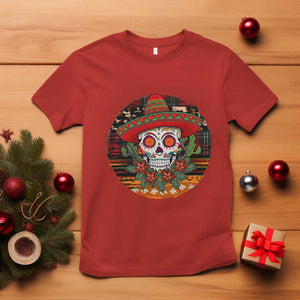 Sugar Skull Mexican Christmas T Shirt TS14 Red Print Your Wear