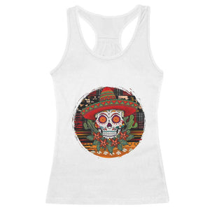 Sugar Skull Mexican Christmas Racerback Tank Top TS14 White Print Your Wear