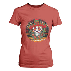 Sugar Skull Mexican Christmas T Shirt For Women TS14 Red Print Your Wear
