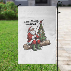 Santa Fishing Chritsmas Garden Flag Funny Fisherman Xmas TS14 Print Your Wear