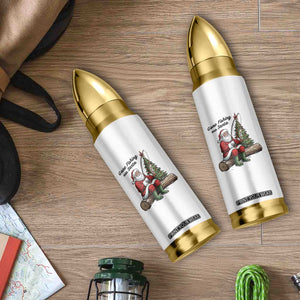 Santa Fishing Chritsmas Bullet Tumbler Funny Fisherman Xmas TS14 Print Your Wear