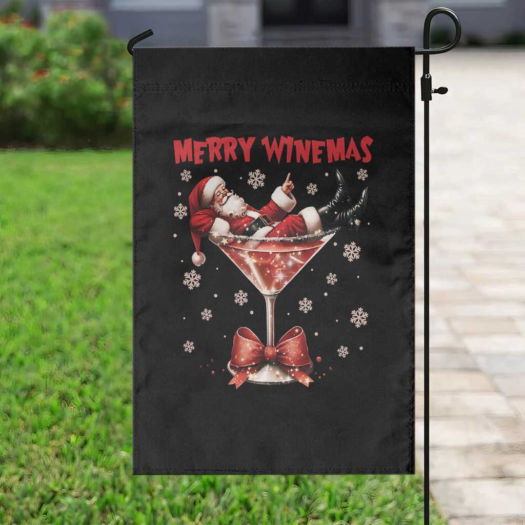 Funny Christmas Wine Garden Flag Santa Feeling Xmas TS14 Print Your Wear