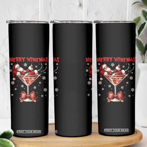 Funny Christmas Wine Skinny Tumbler Santa Feeling Xmas TS14 Print Your Wear