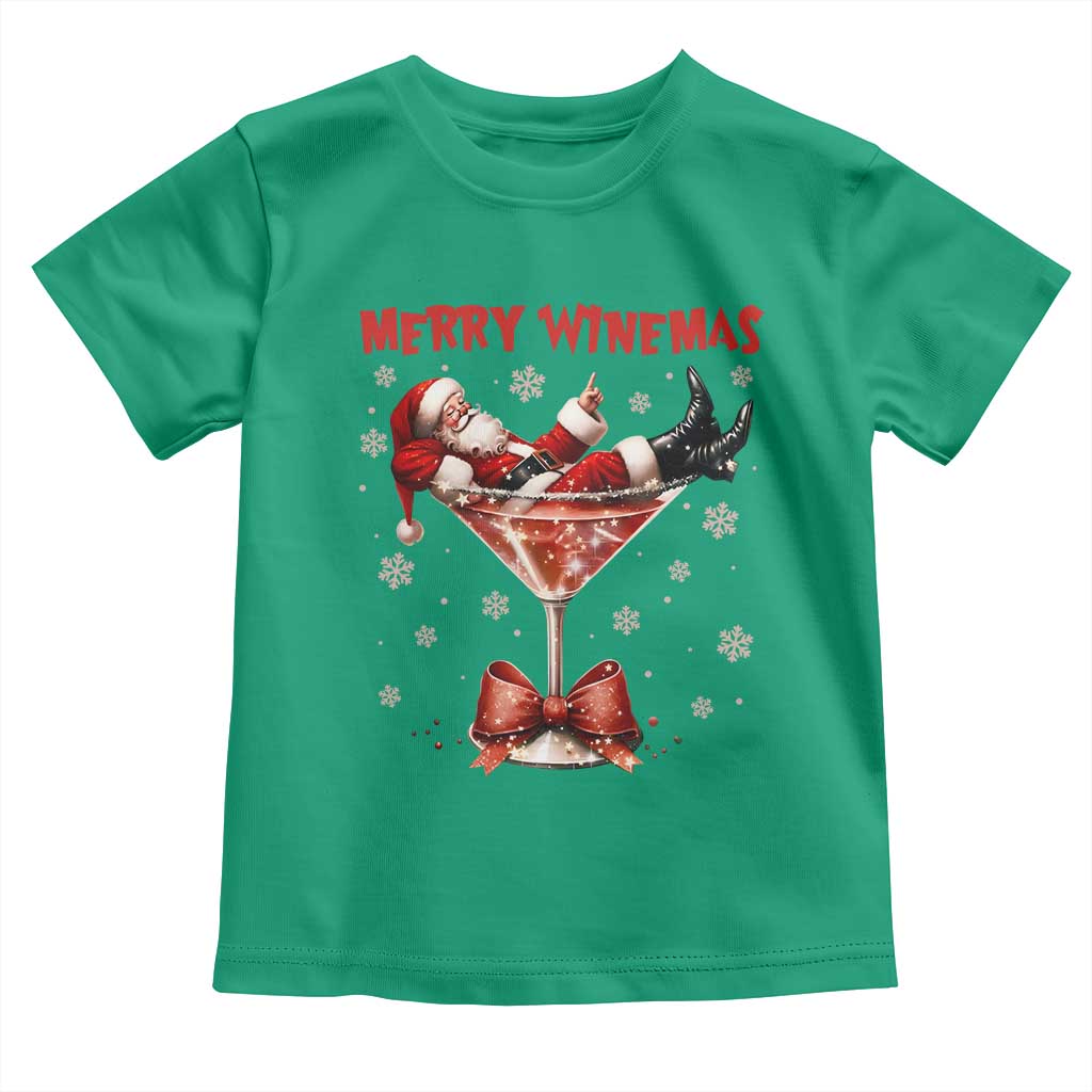 Funny Christmas Wine Toddler T Shirt Santa Feeling Xmas TS14 Irish Green Print Your Wear