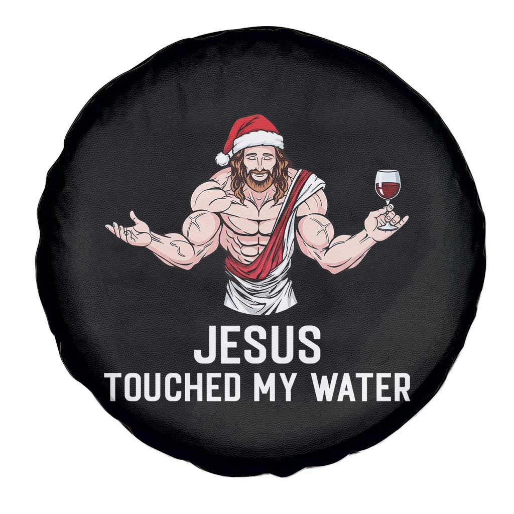 Funny Christmas Wine Spare Tire Cover Jesus Drank Wine TS14 Print Your Wear