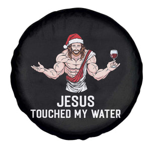 Funny Christmas Wine Spare Tire Cover Jesus Drank Wine TS14 Print Your Wear