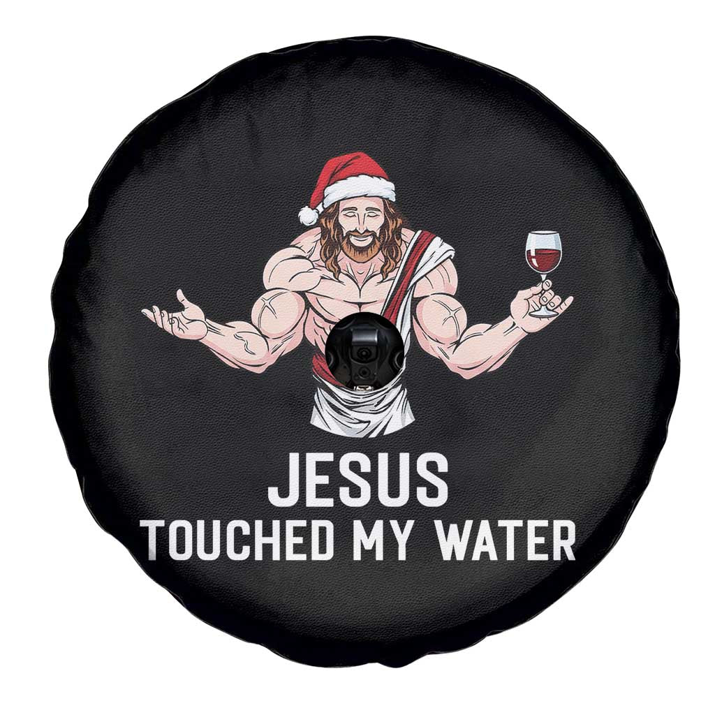 Funny Christmas Wine Spare Tire Cover Jesus Drank Wine TS14 Print Your Wear