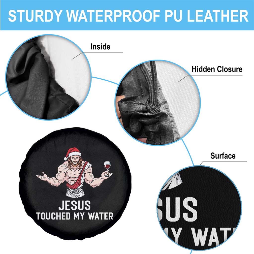 Funny Christmas Wine Spare Tire Cover Jesus Drank Wine TS14 Print Your Wear