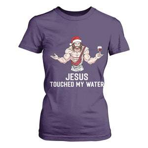 Funny Christmas Wine T Shirt For Women Jesus Drank Wine TS14 Purple Print Your Wear