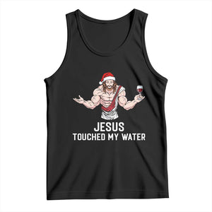 Funny Christmas Wine Tank Top Jesus Drank Wine TS14 Black Print Your Wear