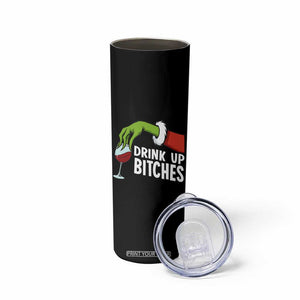 Funny Christmas Wine Skinny Tumbler Drink Up Bitches TS14 Print Your Wear
