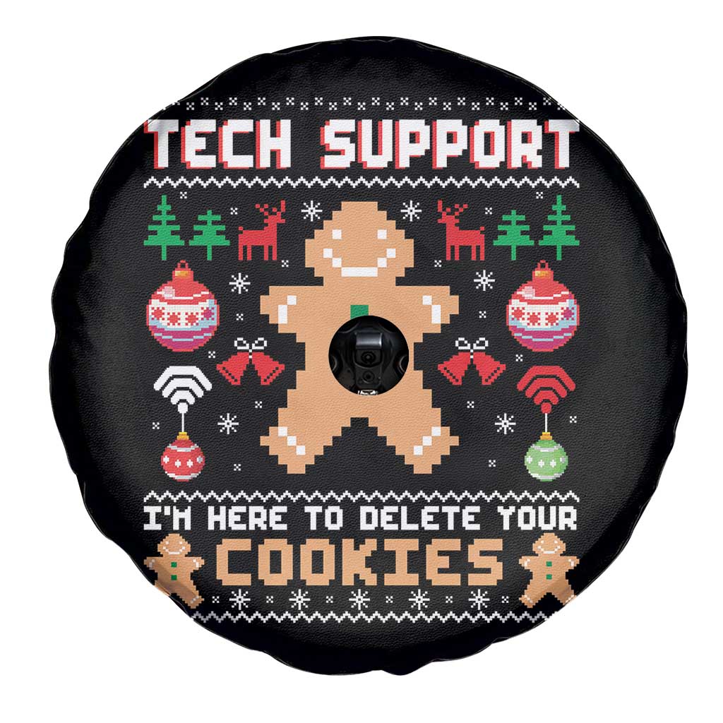 Tech Support Christmas Spare Tire Cover I Am Here To Delete Your Cookies TS14 Print Your Wear
