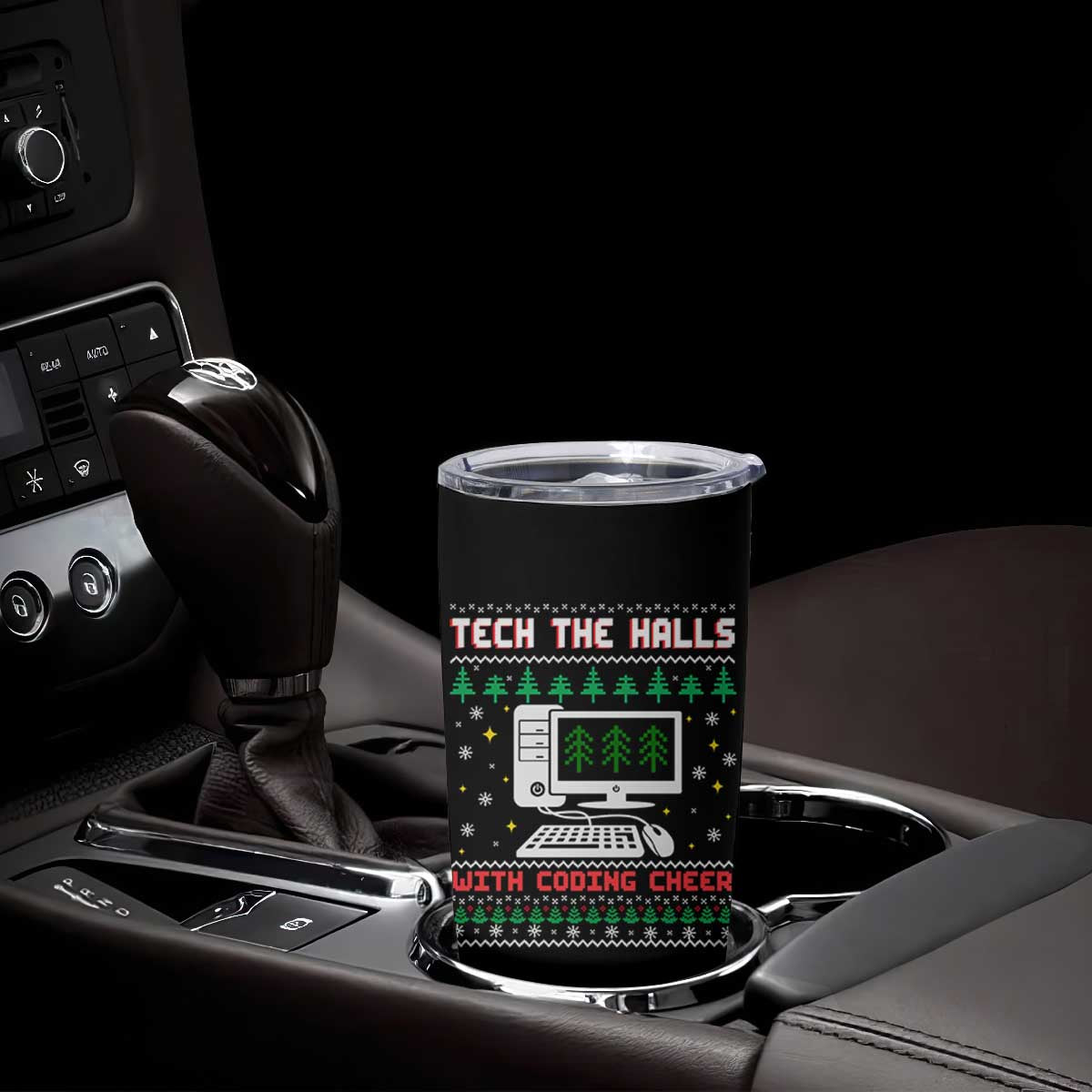 Tech Support Christmas Tumbler Cup Tech The Halls With Cooking Cheer TS14 Print Your Wear