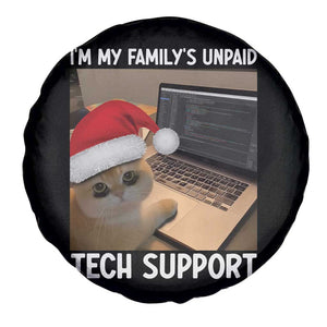 Funny Tech Support Cat Christmas Spare Tire Cover TS14 Print Your Wear