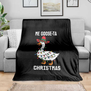 Me Goose Ta Throw Blanket Funny Mexican Christmas TS14 Print Your Wear