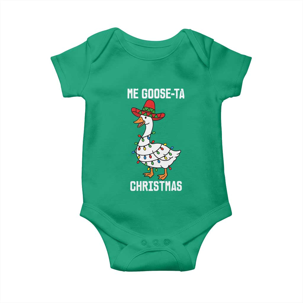 Me Goose Ta Baby Onesie Funny Mexican Christmas TS14 Irish Green Print Your Wear