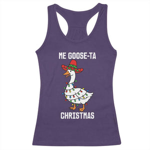 Me Goose Ta Racerback Tank Top Funny Mexican Christmas TS14 Purple Print Your Wear