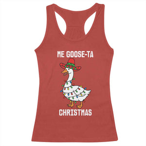 Me Goose Ta Racerback Tank Top Funny Mexican Christmas TS14 Red Print Your Wear