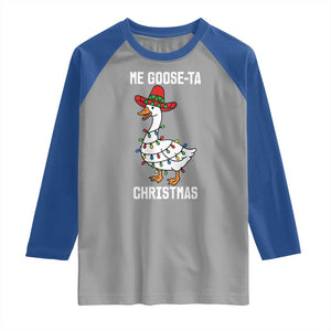 Me Goose Ta Raglan Shirt Funny Mexican Christmas TS14 Sport Gray Royal Print Your Wear