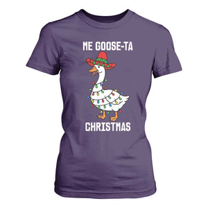 Me Goose Ta T Shirt For Women Funny Mexican Christmas TS14 Purple Print Your Wear