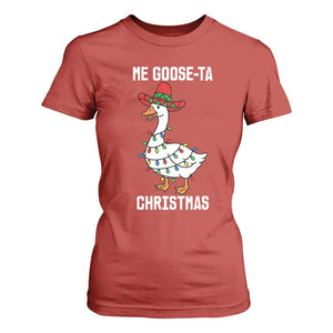 Me Goose Ta T Shirt For Women Funny Mexican Christmas TS14 Red Print Your Wear