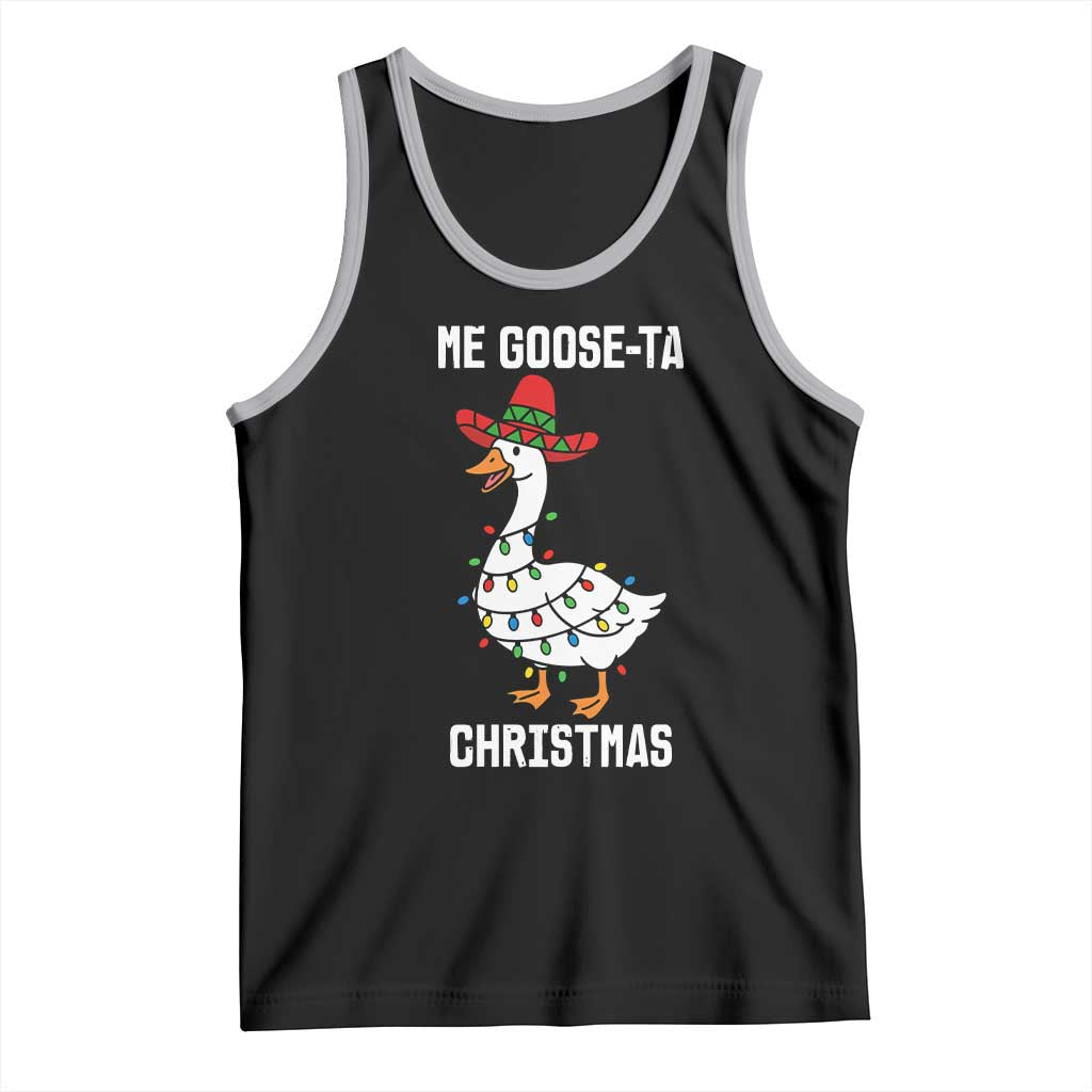 Me Goose Ta Tank Top Funny Mexican Christmas TS14 Black Athletic Heather Print Your Wear