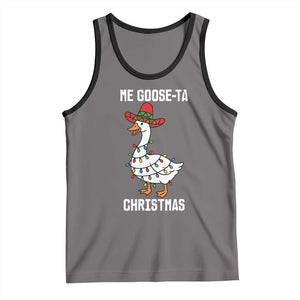 Me Goose Ta Tank Top Funny Mexican Christmas TS14 Deep Heather Black Print Your Wear