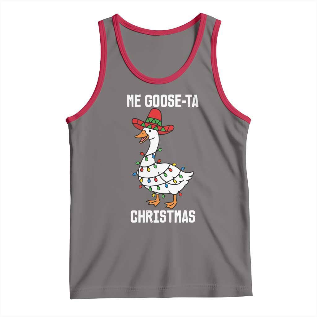 Me Goose Ta Tank Top Funny Mexican Christmas TS14 Deep Heather Red Print Your Wear