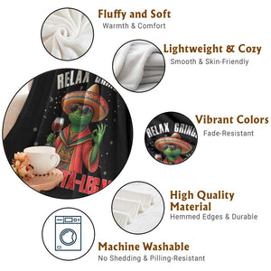 Funny Mexican Christmas Throw Blanket Relax Gringo I Am Legal TS14 Print Your Wear