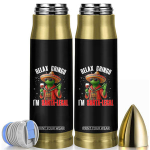 Funny Mexican Christmas Bullet Tumbler Relax Gringo I Am Legal TS14 Black Print Your Wear