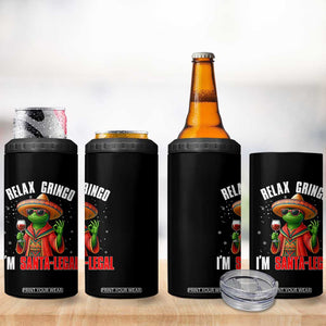 Funny Mexican Christmas 4 in 1 Can Cooler Tumbler Relax Gringo I Am Legal - Print Your Wear