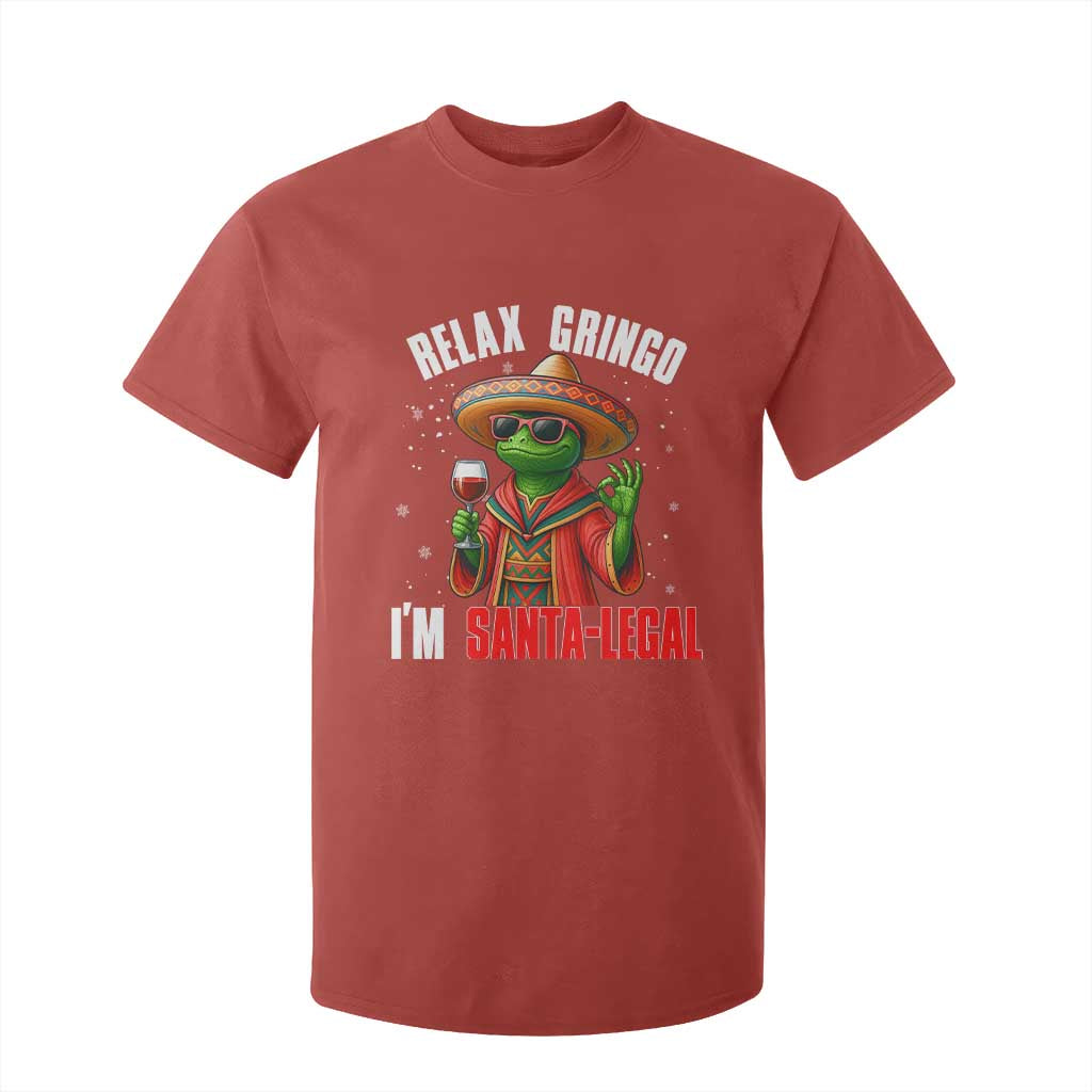Funny Mexican Christmas T Shirt For Kid Relax Gringo I Am Legal TS14 Red Print Your Wear