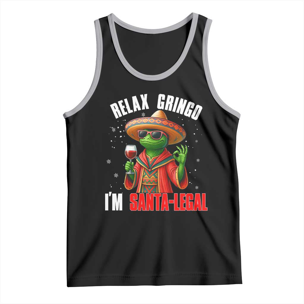 Funny Mexican Christmas Tank Top Relax Gringo I Am Legal TS14 Black Athletic Heather Print Your Wear