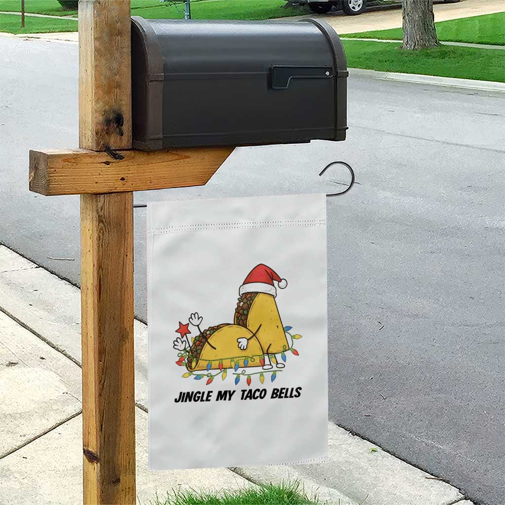 Funny Taco Christmas Garden Flag Jingle My Taco Bells TS14 Print Your Wear
