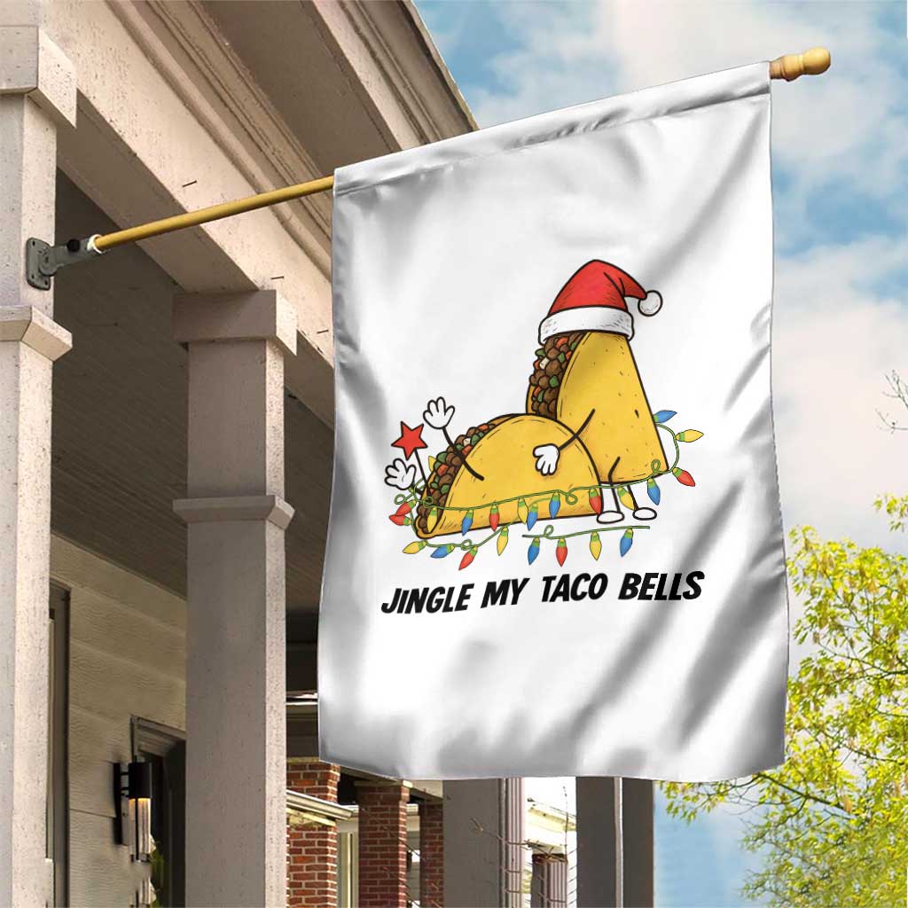 Funny Taco Christmas Garden Flag Jingle My Taco Bells TS14 Print Your Wear
