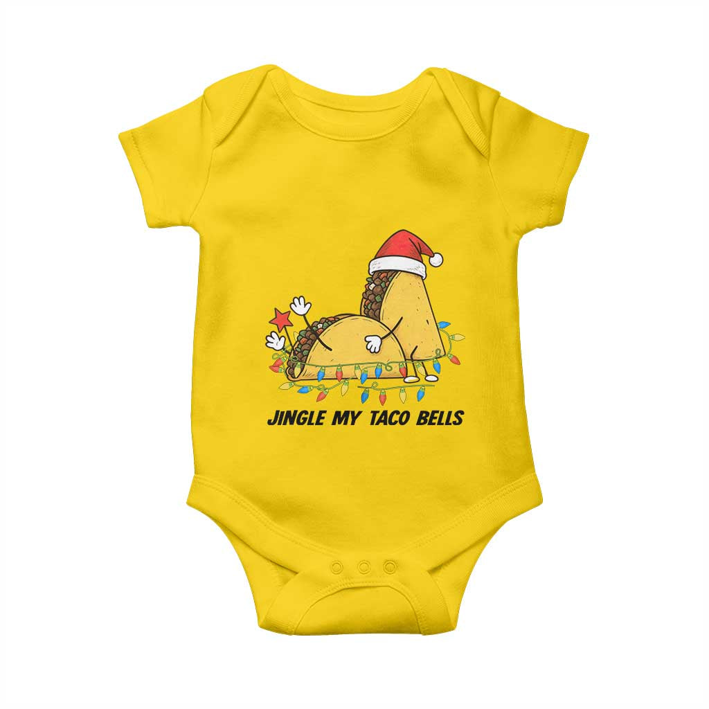 Funny Taco Christmas Baby Onesie Jingle My Taco Bells TS14 Daisy Print Your Wear