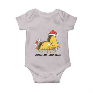 Funny Taco Christmas Baby Onesie Jingle My Taco Bells TS14 Ice Gray Print Your Wear