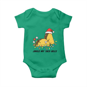 Funny Taco Christmas Baby Onesie Jingle My Taco Bells TS14 Irish Green Print Your Wear