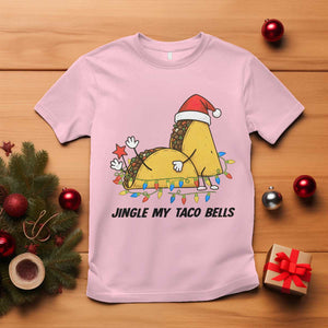 Funny Taco Christmas T Shirt Jingle My Taco Bells TS14 Light Pink Print Your Wear