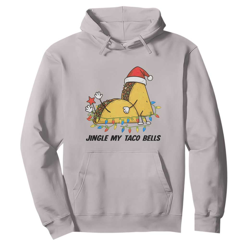 Funny Taco Christmas Hoodie Jingle My Taco Bells TS14 Ice Gray Print Your Wear